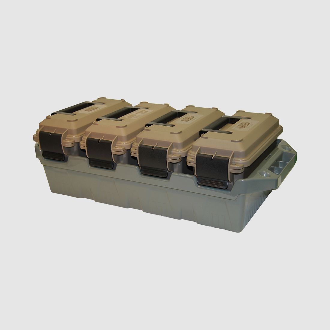 MTM 4 scatole per munizioni AC4C terra scura/verde militare