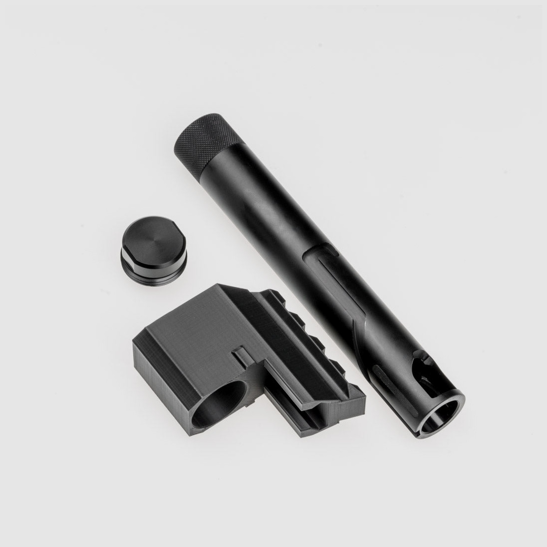 KOMBI | BARILE IN ALLUMINIO TUNING - Corto + Copertura + Cappuccio di Espansione | KIT Co² | Pistola FSC | 60J+