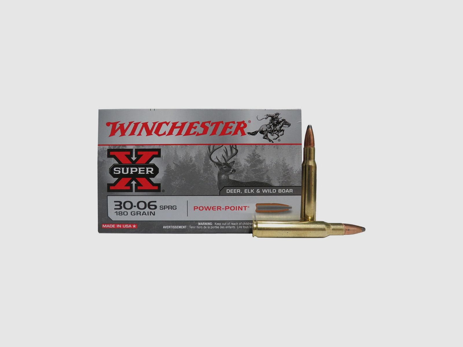 Winchester Patronen Kal. 30-06 SPRG Power Point 180 gr, Bild 1 von 5