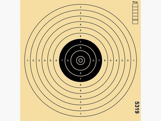 Tarcza strzelecka 17x17 cm Pistolet pneumatyczny 10/12 m