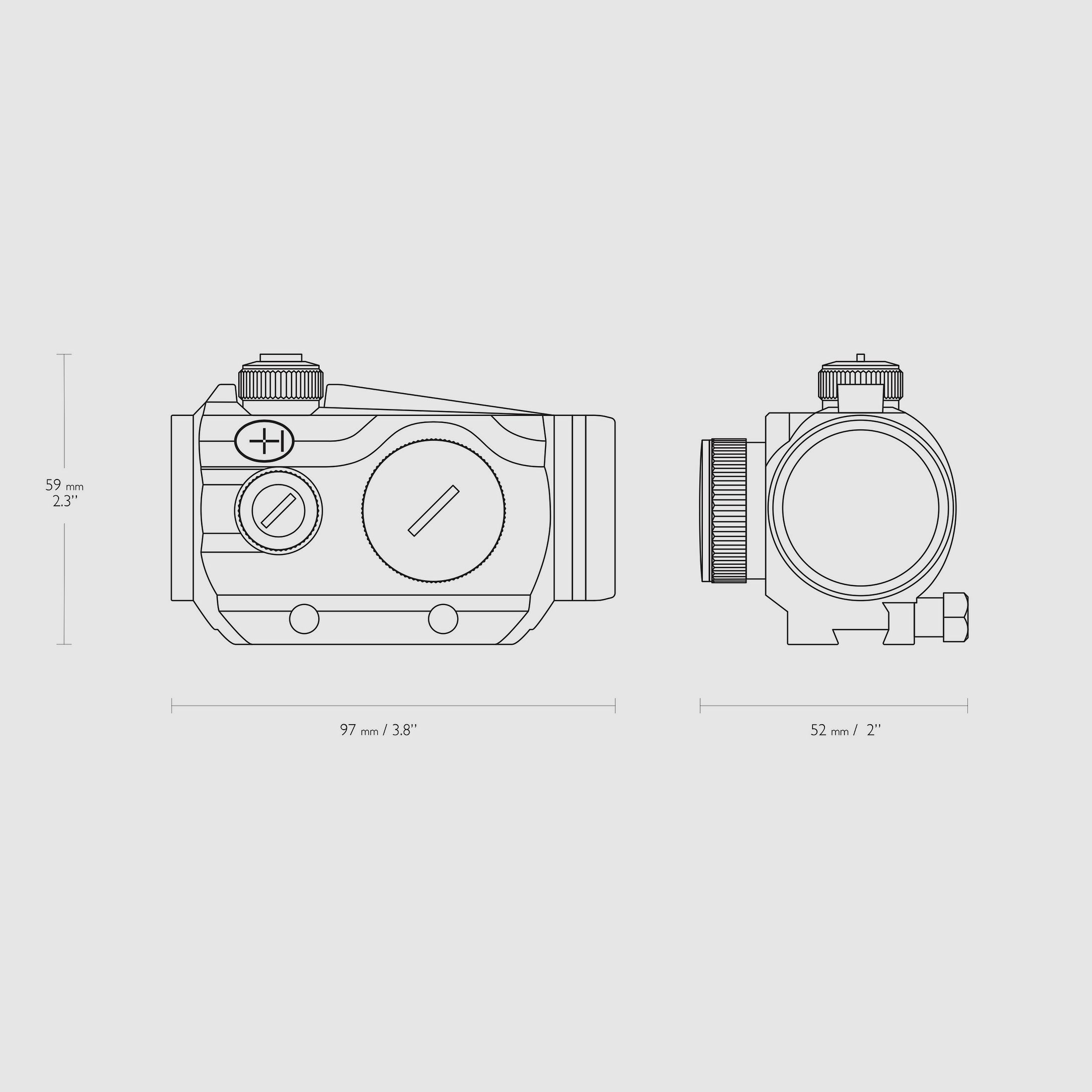 HAWKE Rotpunktvisier 12107 Vantage 1x30 9-11mm 3 MOA