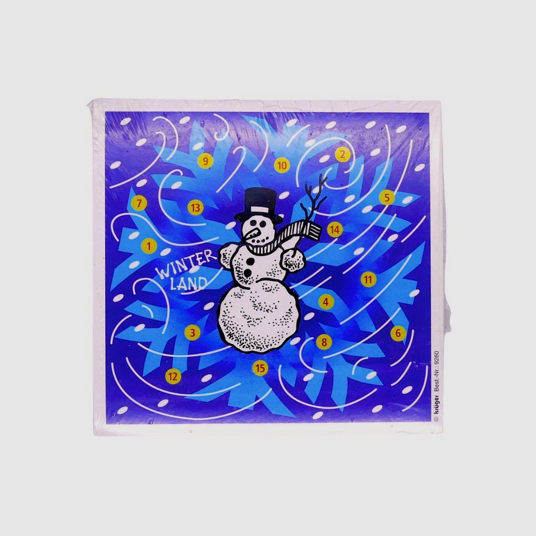 Krüger-Schießscheiben Glücksscheibe Winterland bunt Schießscheiben