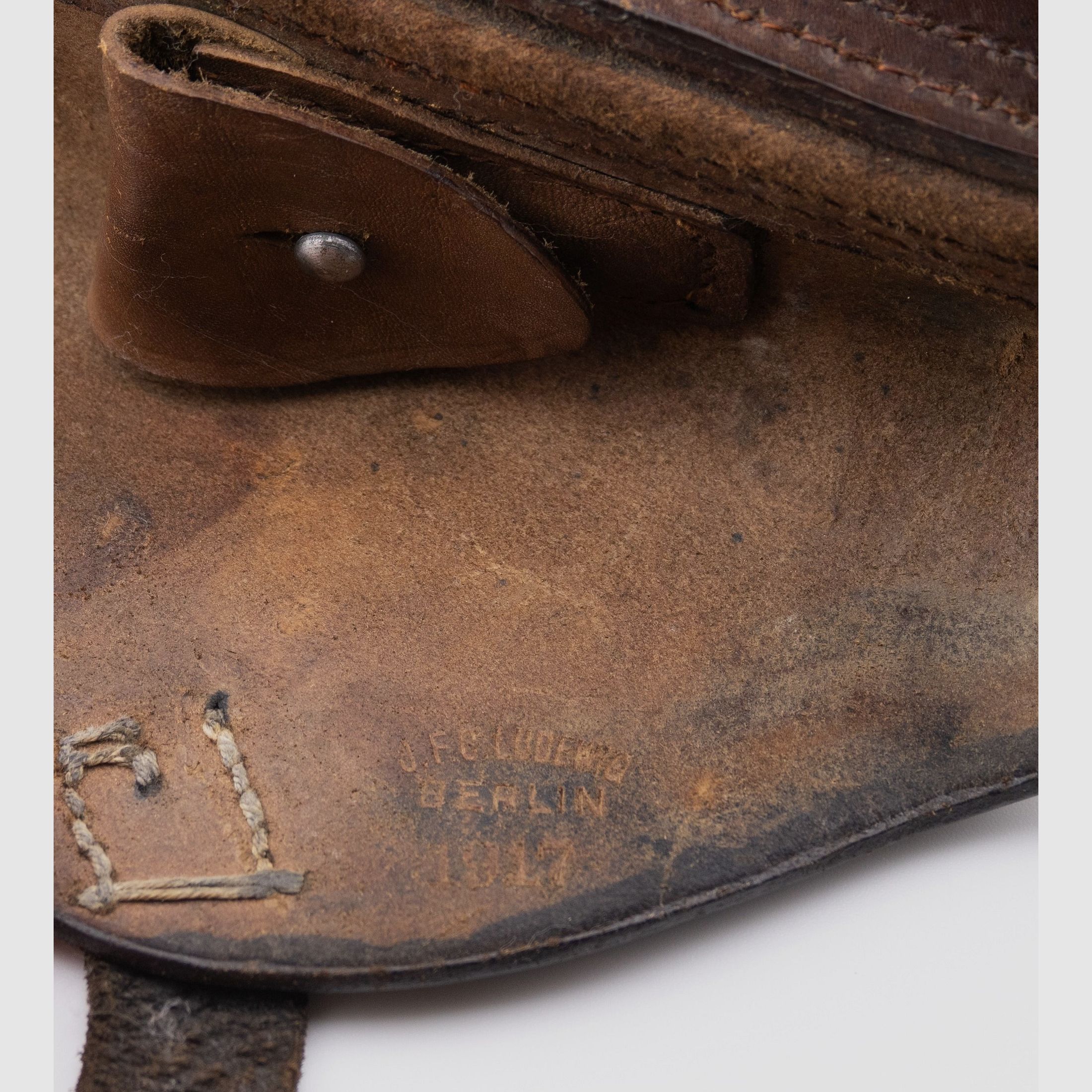 Pistole P 08 9mm Luger DWM 1917 Konvolut mit Tasche 1917