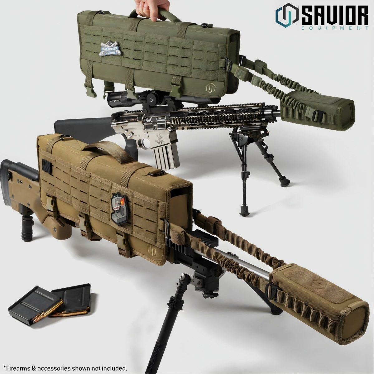 Savior – Scope and suppressor cover – Green – SAV-SP-SMC-OG, image 2 of 5