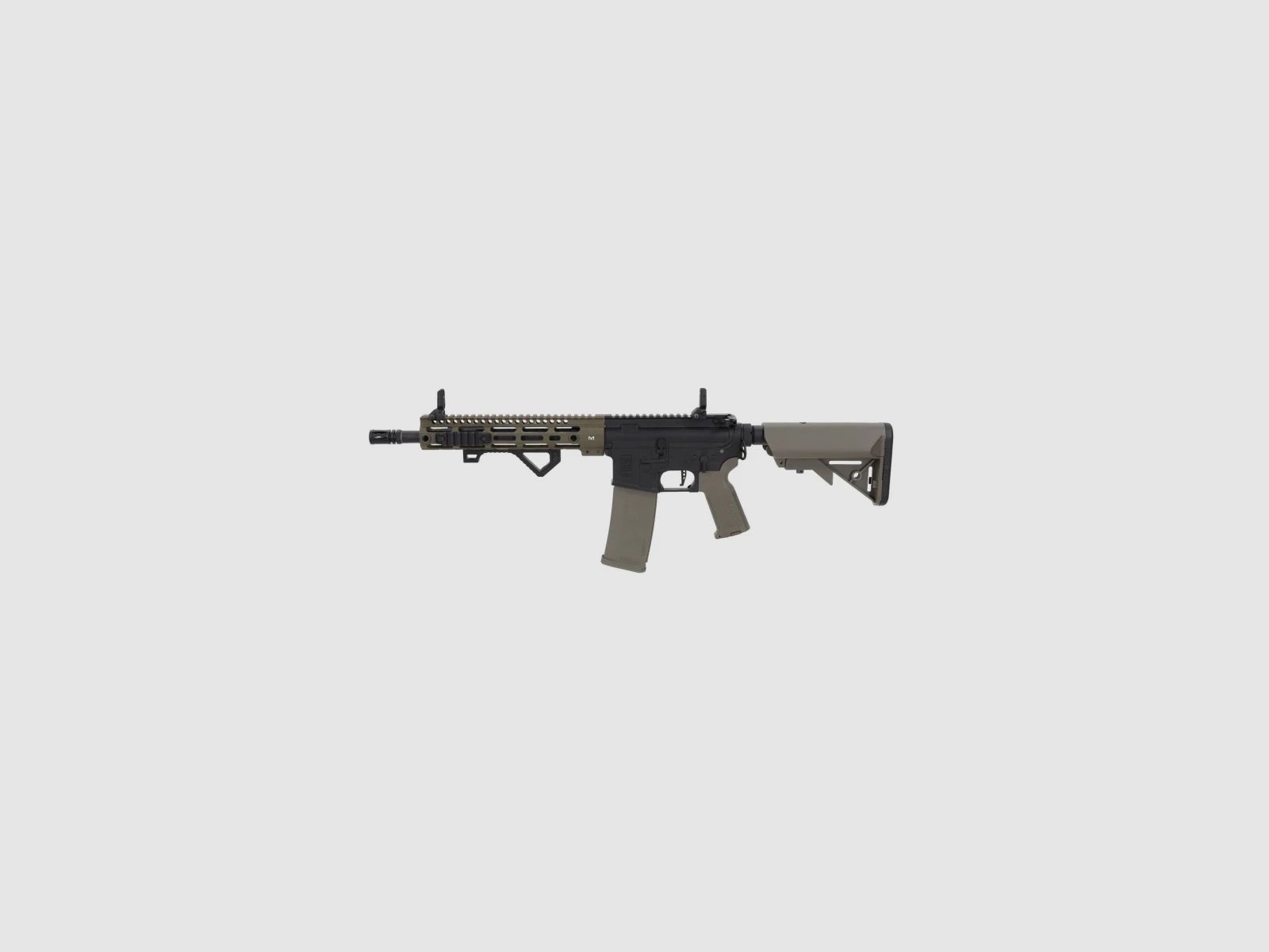 SA M4 Carbine M-LOK (SA-P20 PRIME™ Aster II ETU BLDC™) Rifle Airsoft Libre a partir de 18 - Negro/Oliva -F-