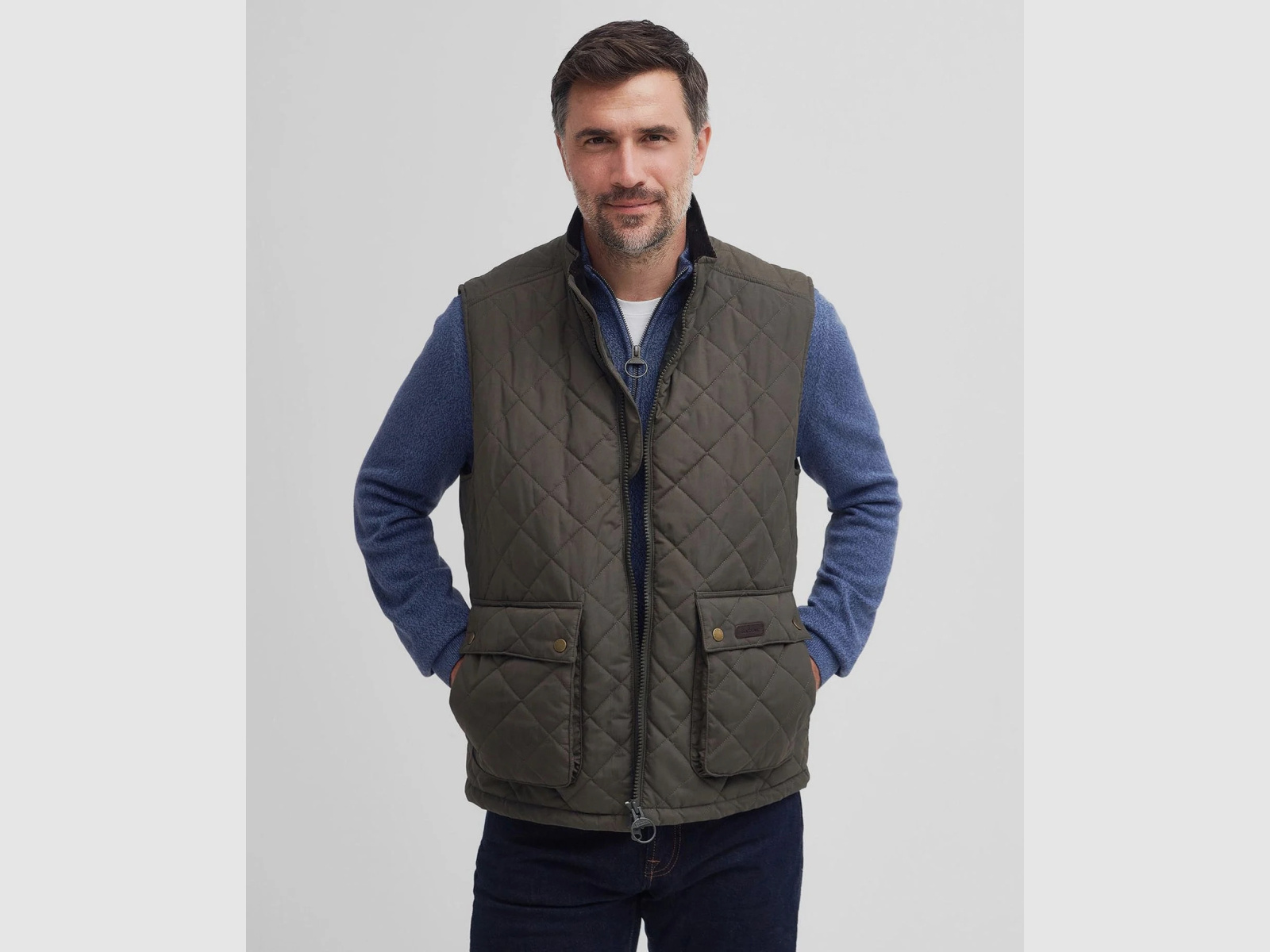 BARBOUR Weste Fernwood Dark Olive