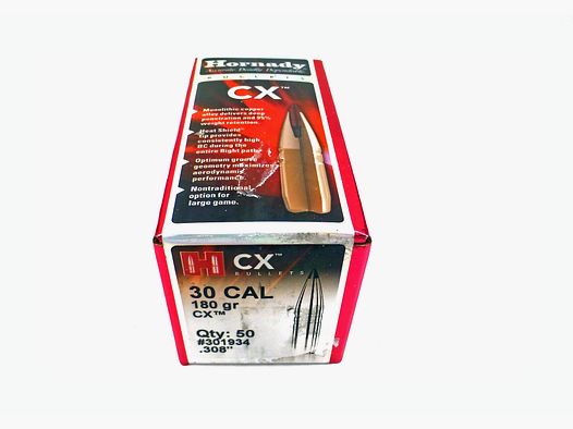 Geschosse HORNADY CX .308 180gr