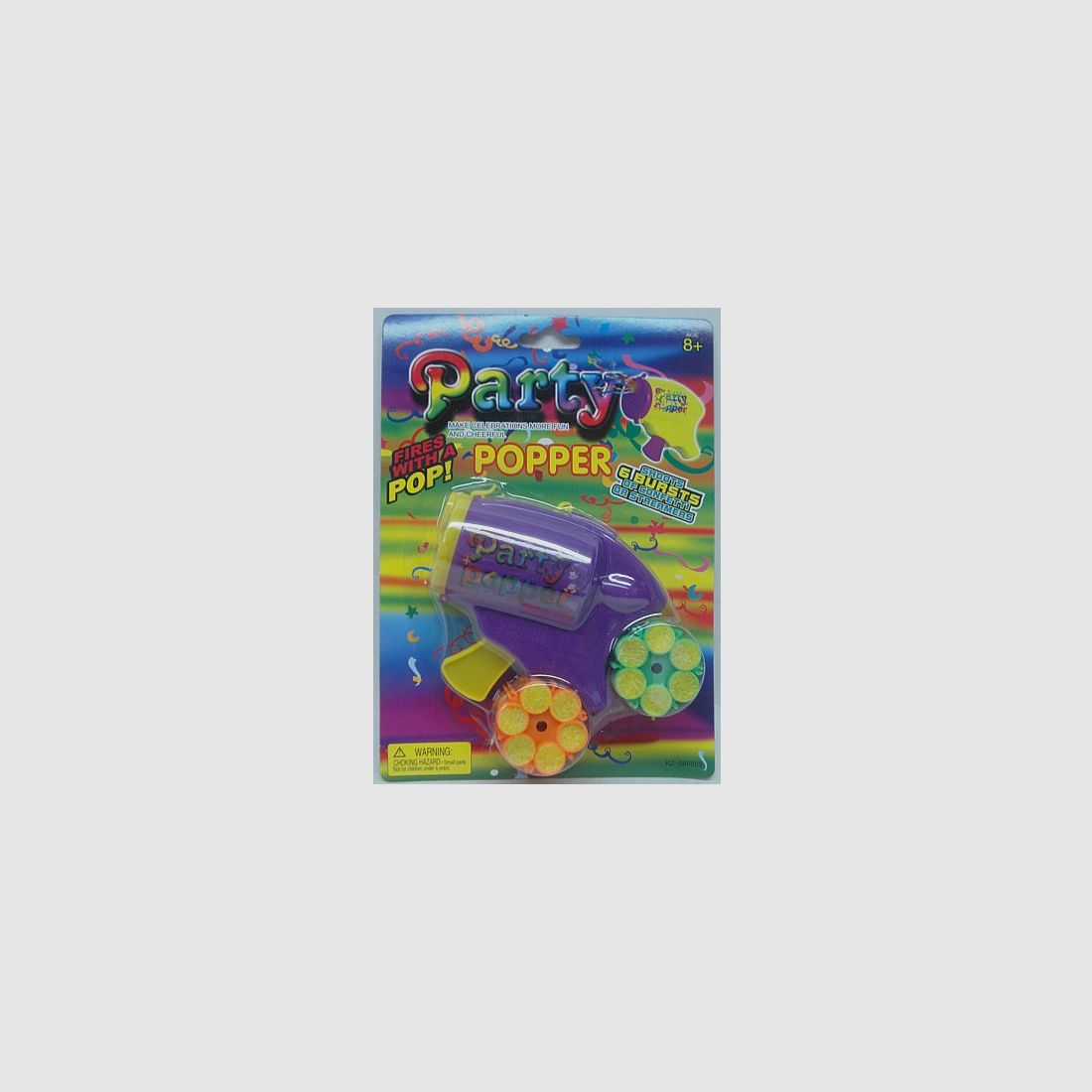 Pistolet z konfetti - z 2 bębnami z konfetti