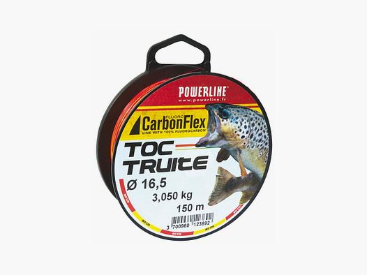 NYLON CARBONFLEX TOC TRUCHA NARANJA/AMARILLO 150M