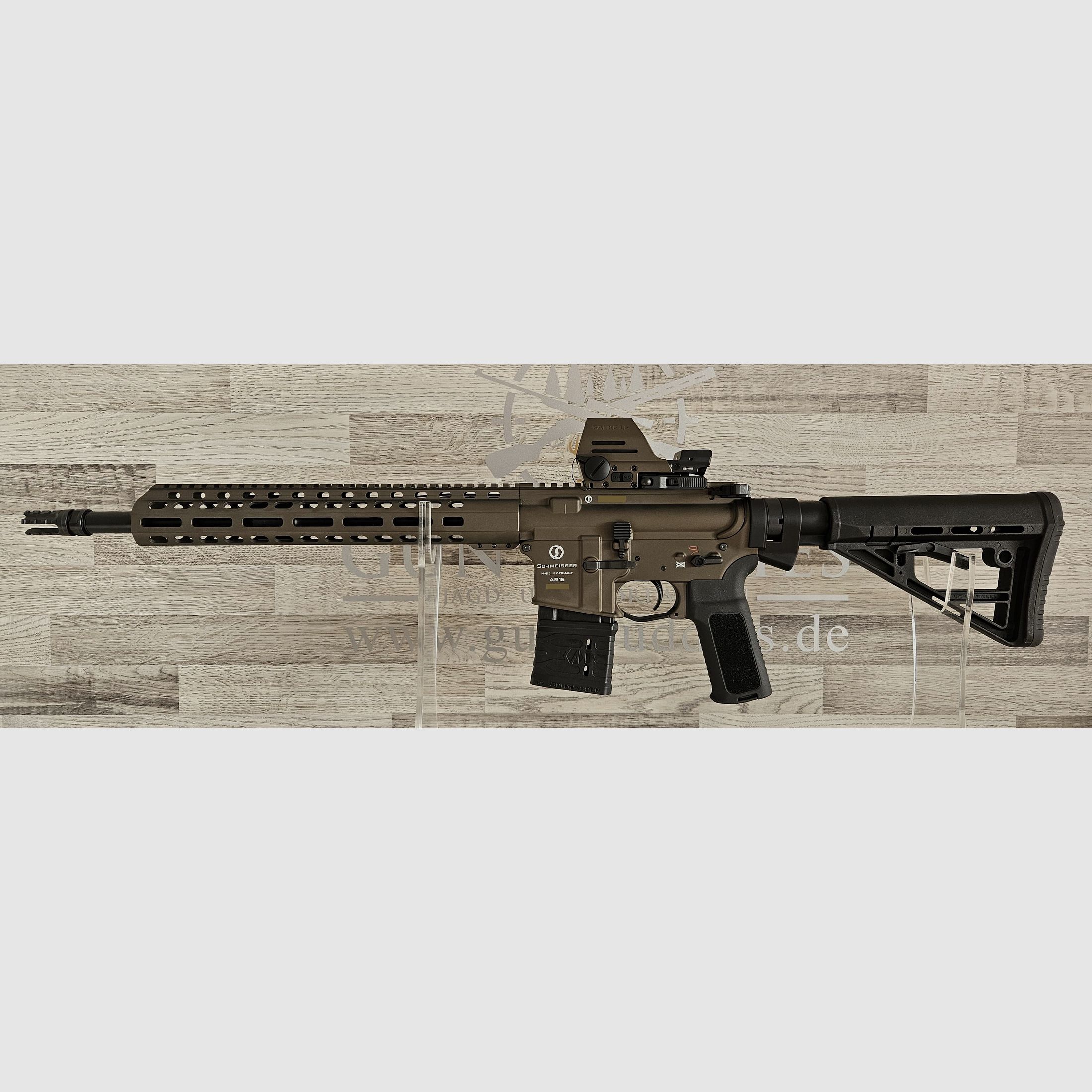 Schmeisser AR15 M4FL Bronze 14.5" .223Rem. in set with optic - new from specialist dealer