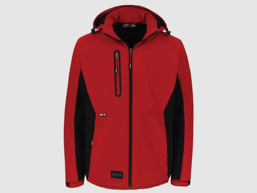 Softshelljacke Trystan Herren - Schwarz/Rot Herock®, Bild 2 von 12