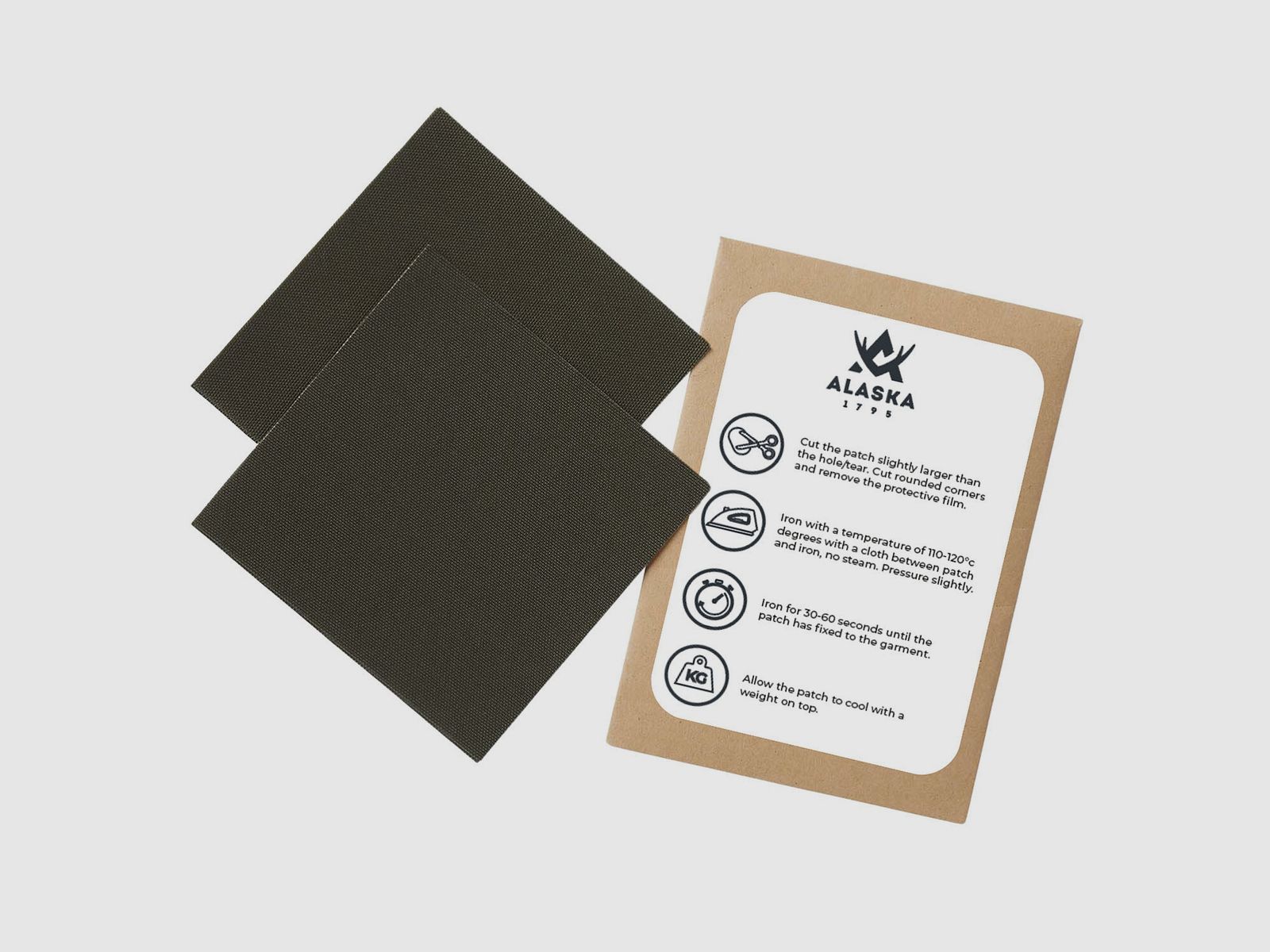 Alaska 1795 Alaska Brushed Repair Patch Solid Brown