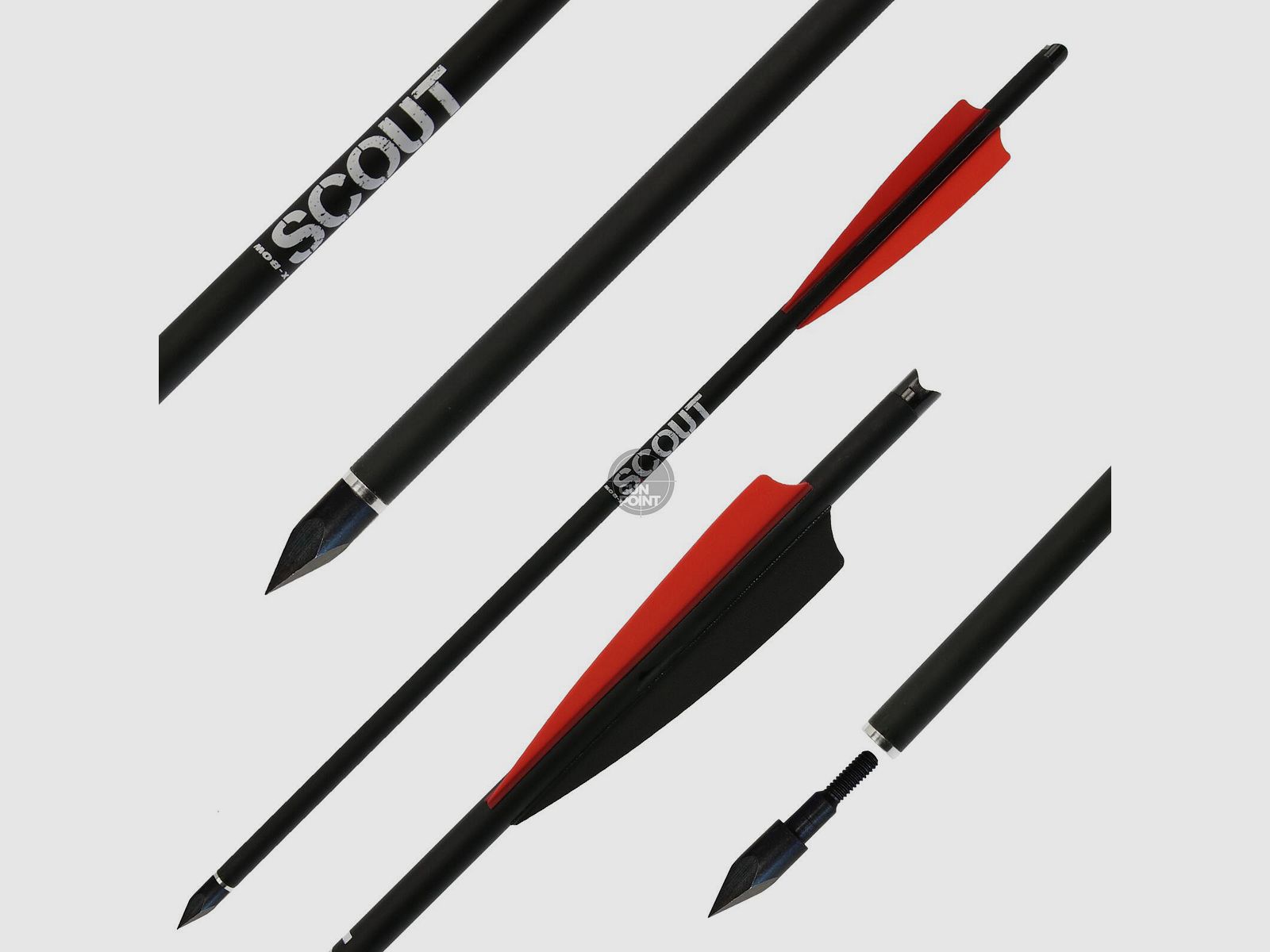 Armbrustbolzen | X-BOW FMA Scout - Bodkin - 16 Zoll - Hybridbolzen | Spitze: 100gr