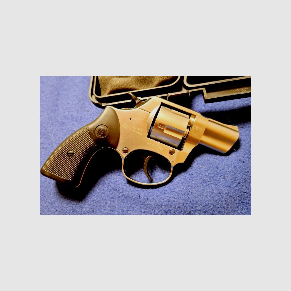 Röhm RG 59 Schreckschuss Revolver Nickel  9 mm R.K. (PTB 735) 