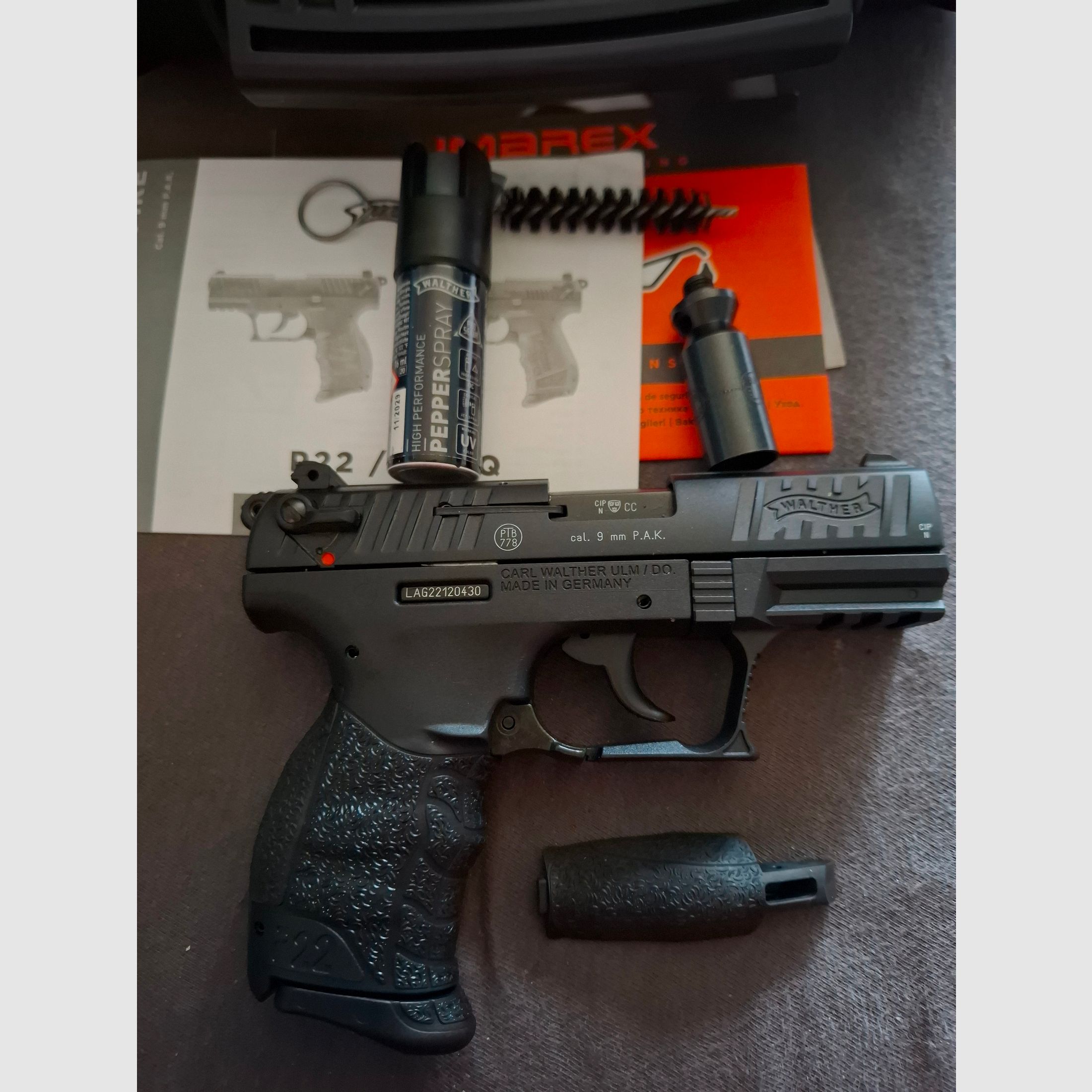 Walther P22Q Black R2D Set  "NEUWERTIG"