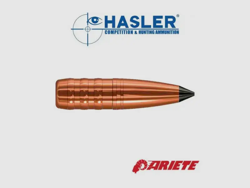 Monolitishe Geschosse Hasler Ariete 6 mm (.243), 77grs