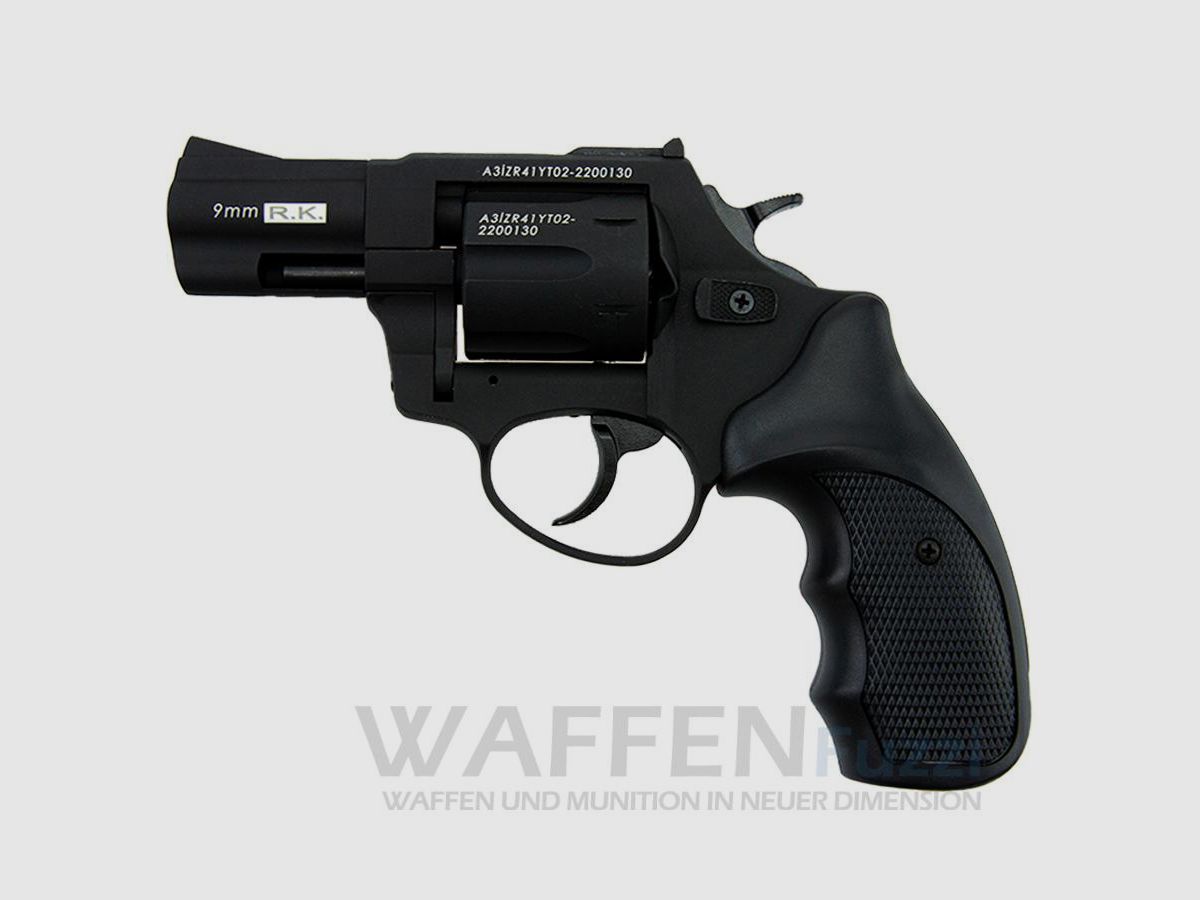 Zoraki R1 pistola de fogueo de 2,5 pulgadas negro mate