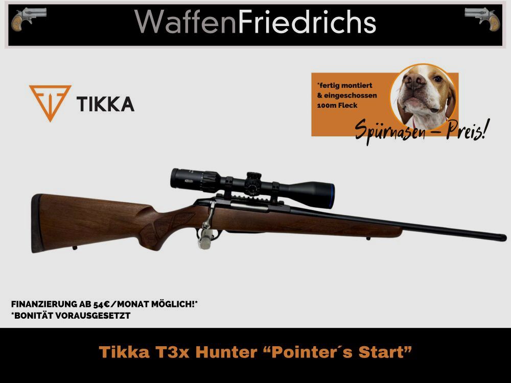 Tikka T3x Hunter Complete Set Young Hunter "Pointer's Start" - Weapons Friedrichs