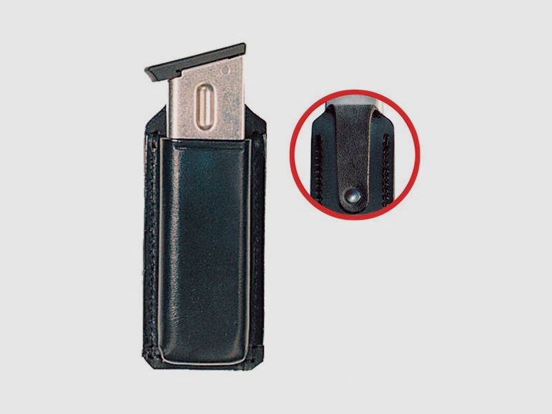 SICKINGER Magazintasche 9mm zweireihig 63833 Single Box Loop braun