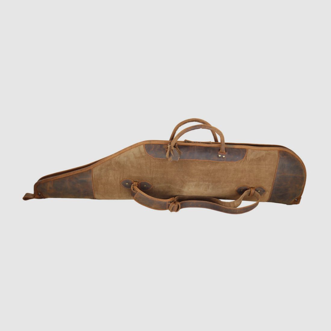 Nobil Hunting Leder Futteral 120cm in braun, handgenäht