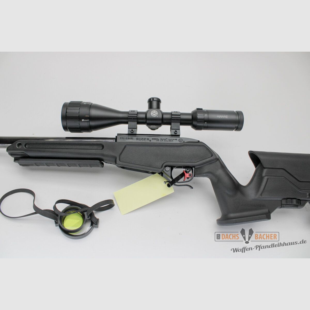 SL rifle Ruger 10/22 cal. .22lfB with match barrel and Archangel stock ZF Hawke