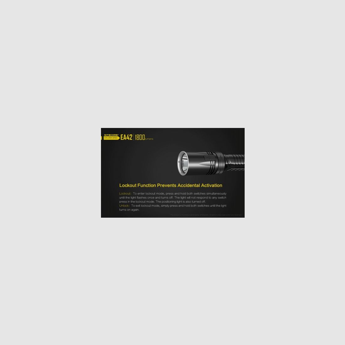 Linterna Nitecore EA42 1800 lúmenes, imagen 18 de 25