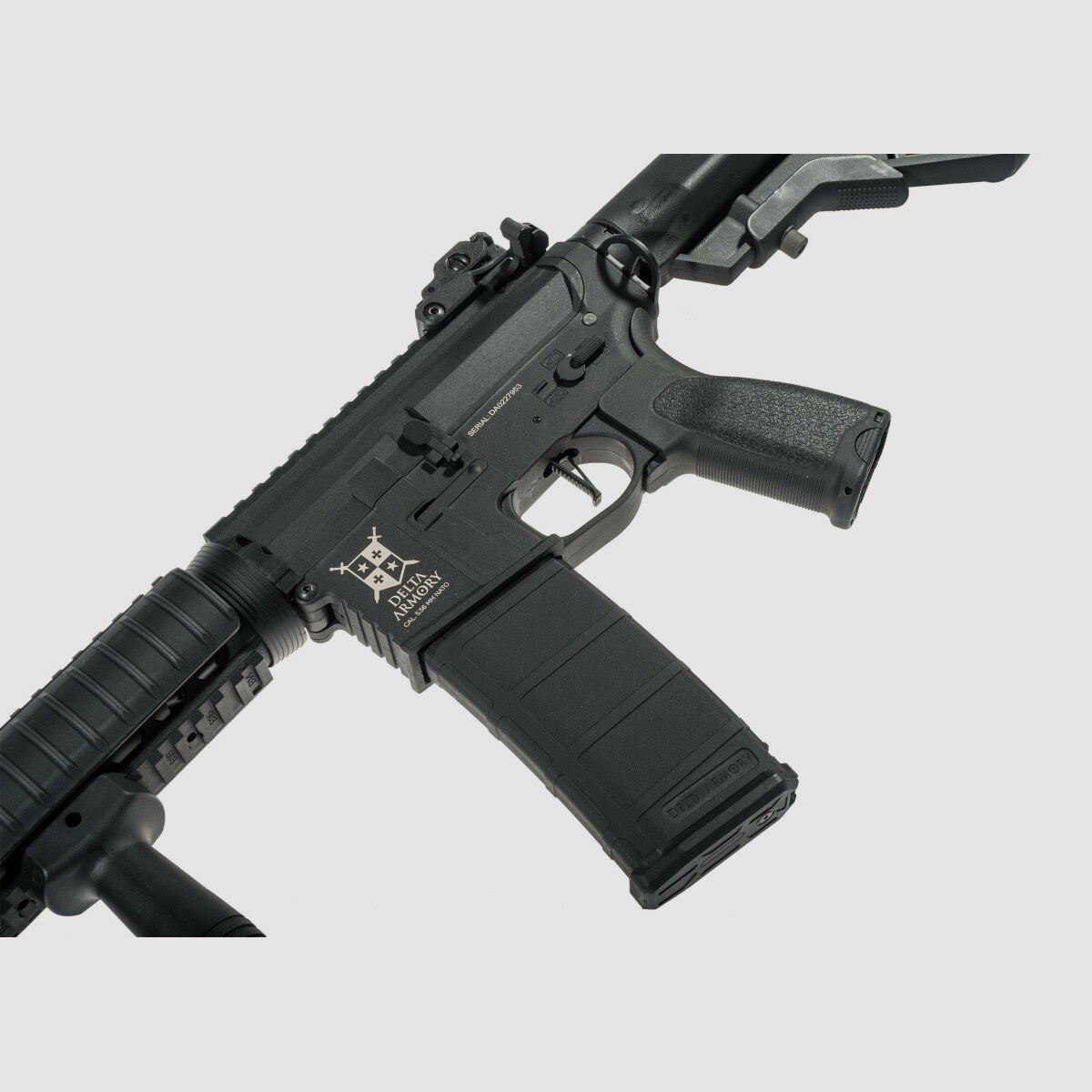 AR15 CQB-R CHARLIE ETU NC! - Serie Delta Armory Nero S-AEG Fucile Airsoft Libero da 18 Anni