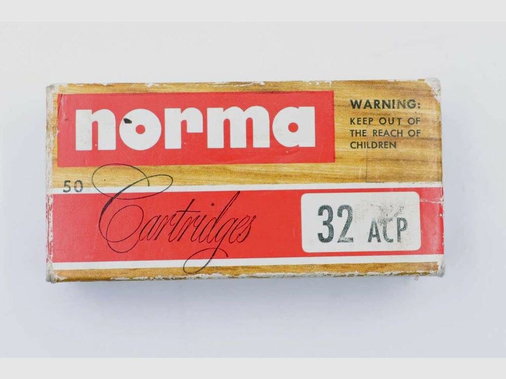 Cartouches de pistolet Norma 7,65mm Browning/.32ACP
