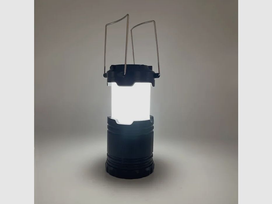 Camping lantern with flame effect 2-in-1