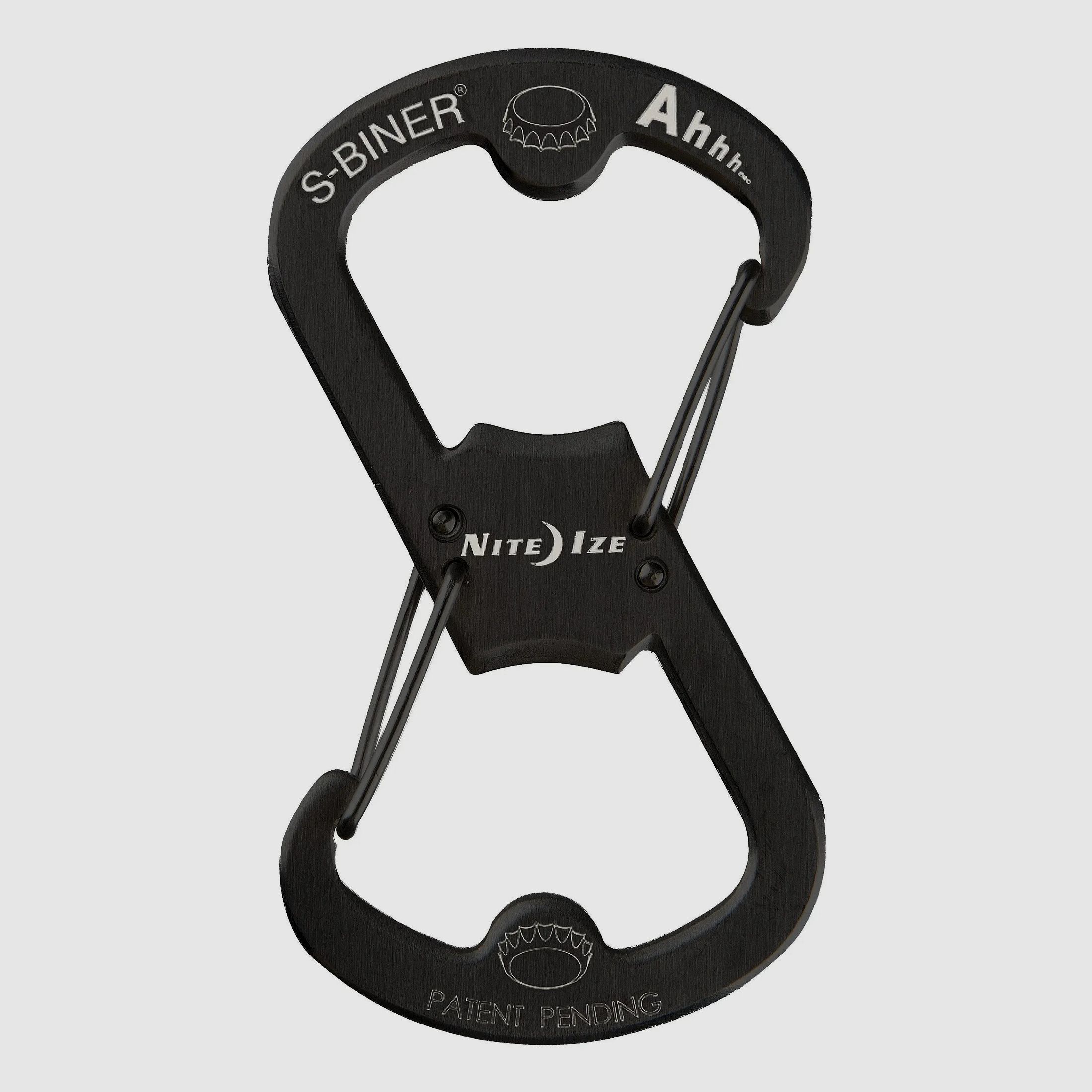 Nite Ize Nite Ize Karabiner Flaschenöffner S-Biner Ahhh Edelstahl schwarz