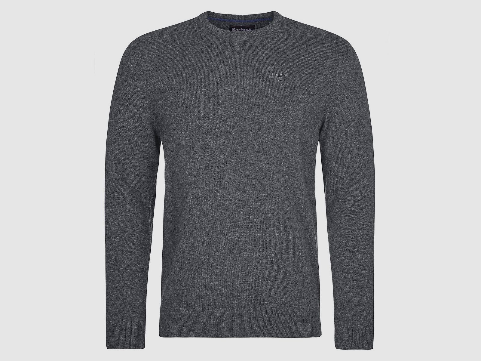 Barbour Męski Sweter Essential Lambswool Crew