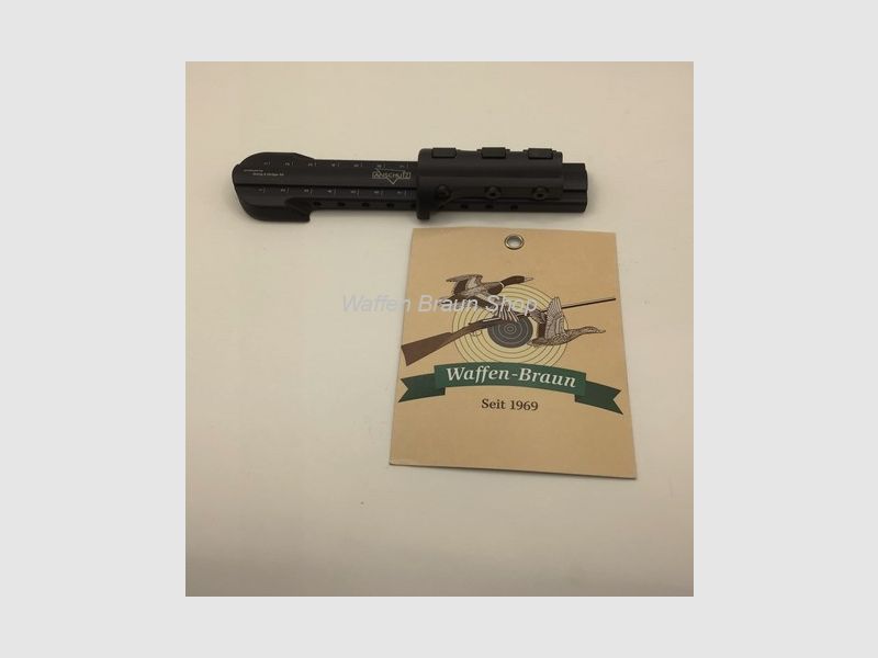 Extensión de línea de mira Anschütz 6810-1000, negra, para rifles de calibre .22 modelo 1907 a 2013