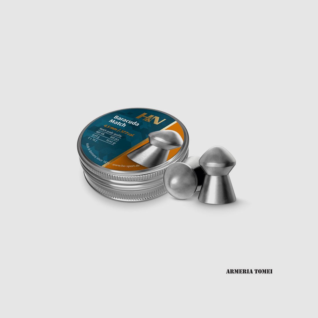 GESCHOSSE DRUCKLUFT – H&N – DIABOLO BARACUDA MATCH 4.5MM / .177 KAL. 0.69g 10.65gr (400 STK)