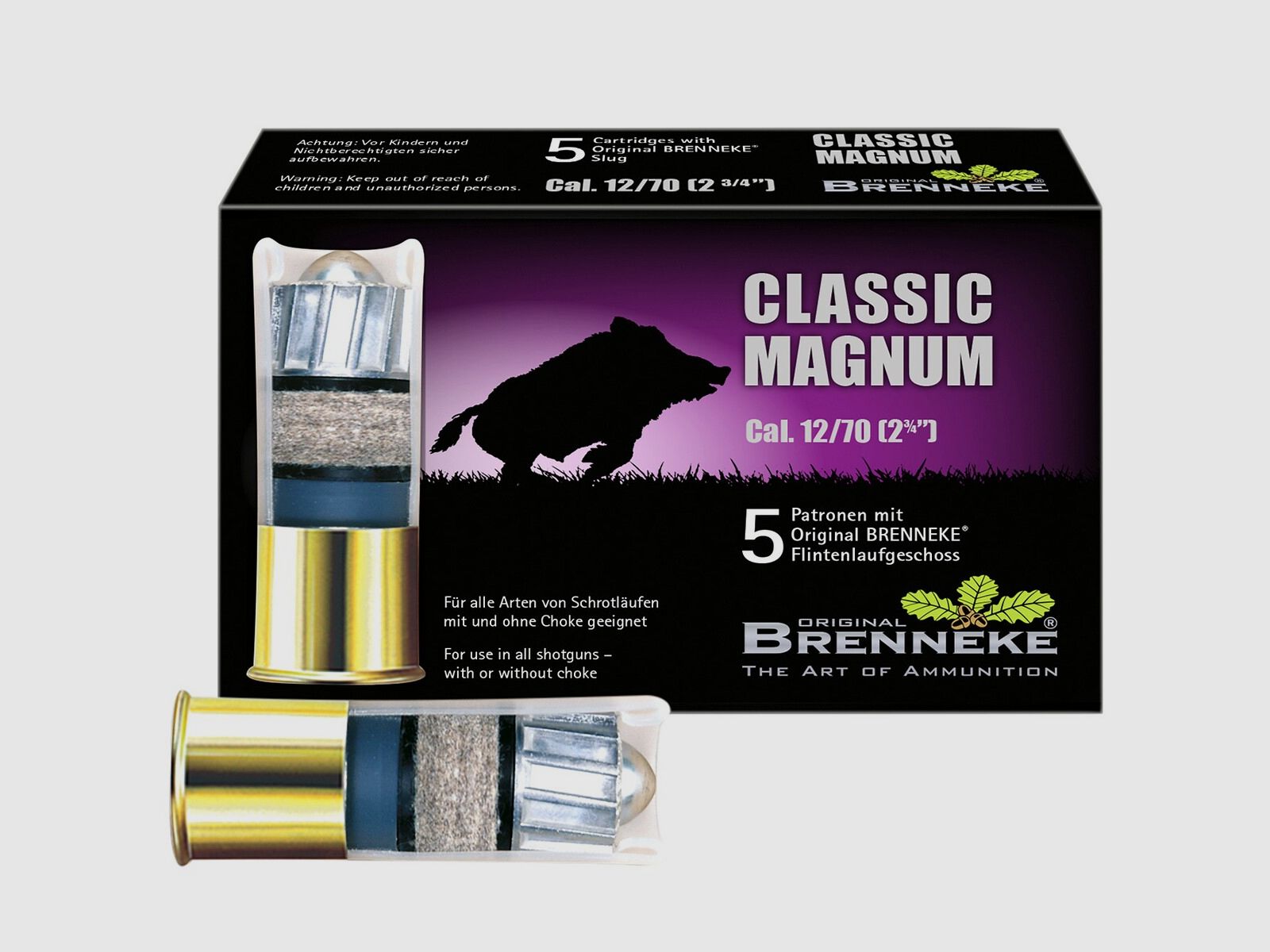 Brenneke 12/70 Classic Magnum 31,5g/490grs. – 5 Stk.