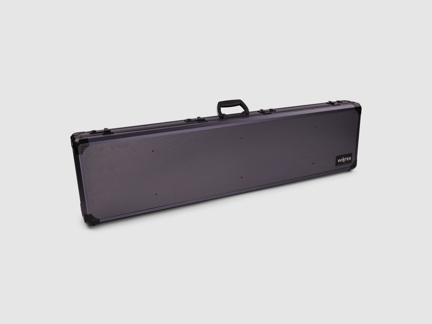 Custodia per fucile invernale W12 – lunghezza interna 119 cm – 1 fucile lungo – 4 serrature a combinazione – protuberanze (Grigio)