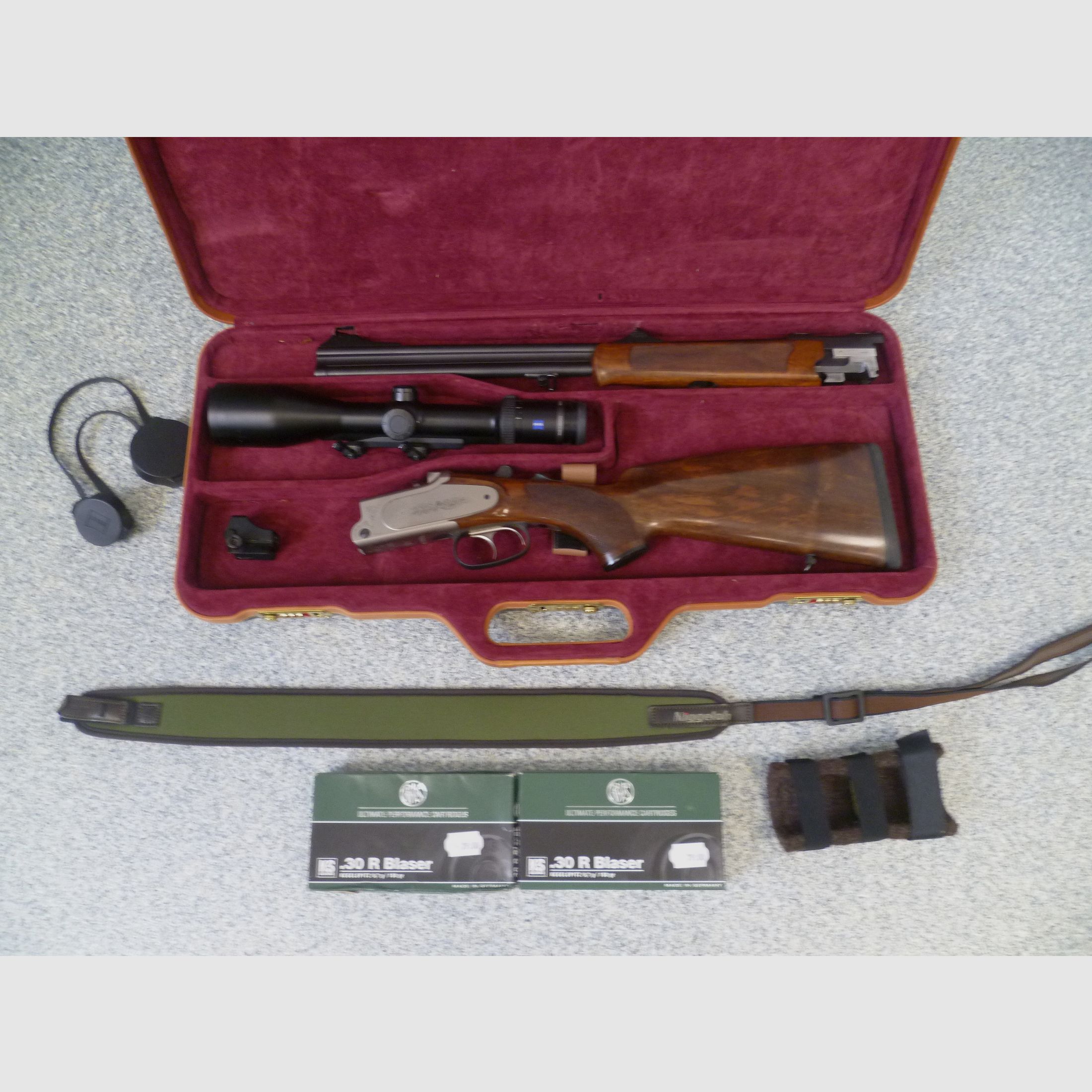 BDB Merkel B3  .30 R Blaser mit Zeiss Victory HT und Docter-Sight