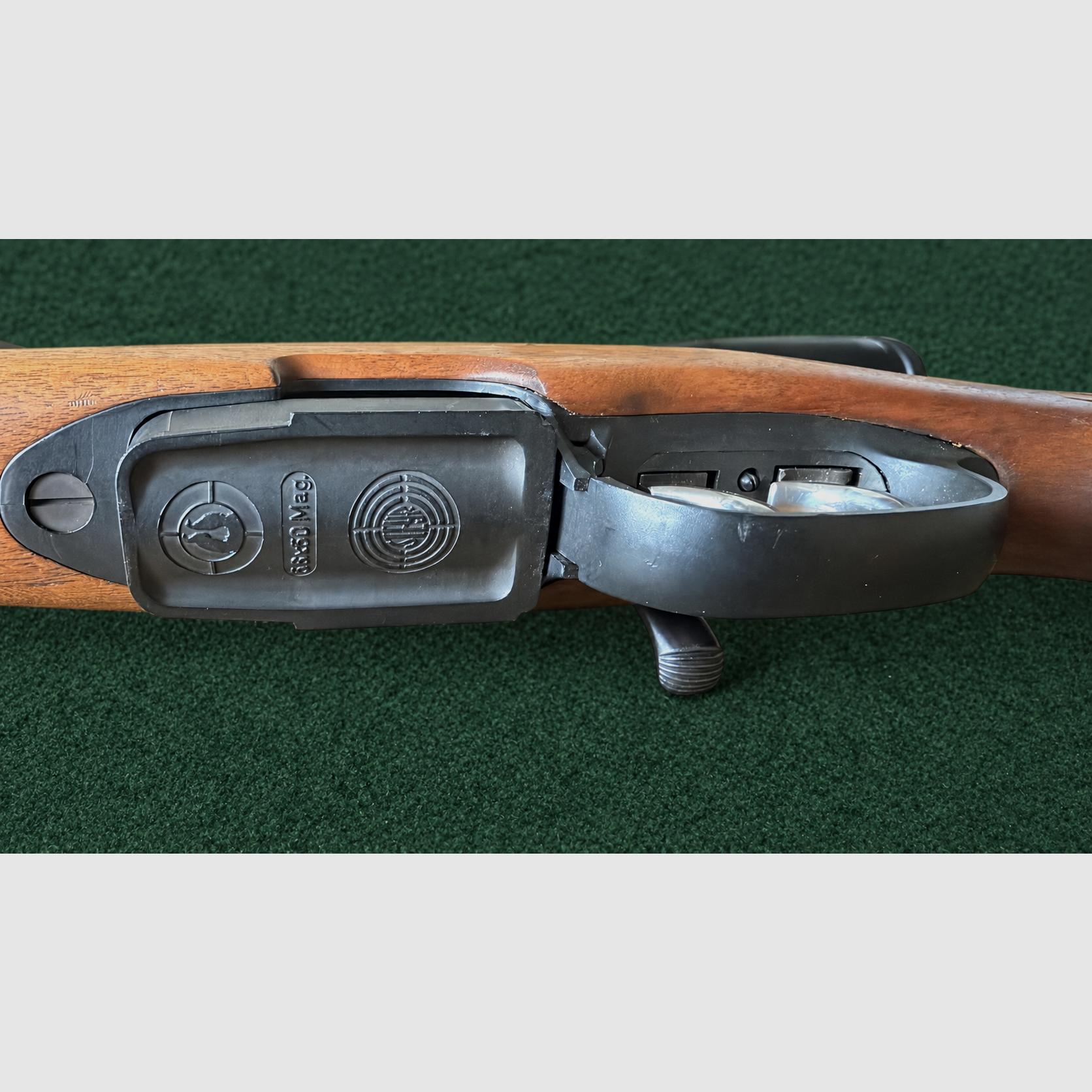 Steyr-Mannlicher Modell SL Stutzen, Kaliber 5,6×50 Mag., mit Nickell-Zielfernrohr, Bild 8 von 10
