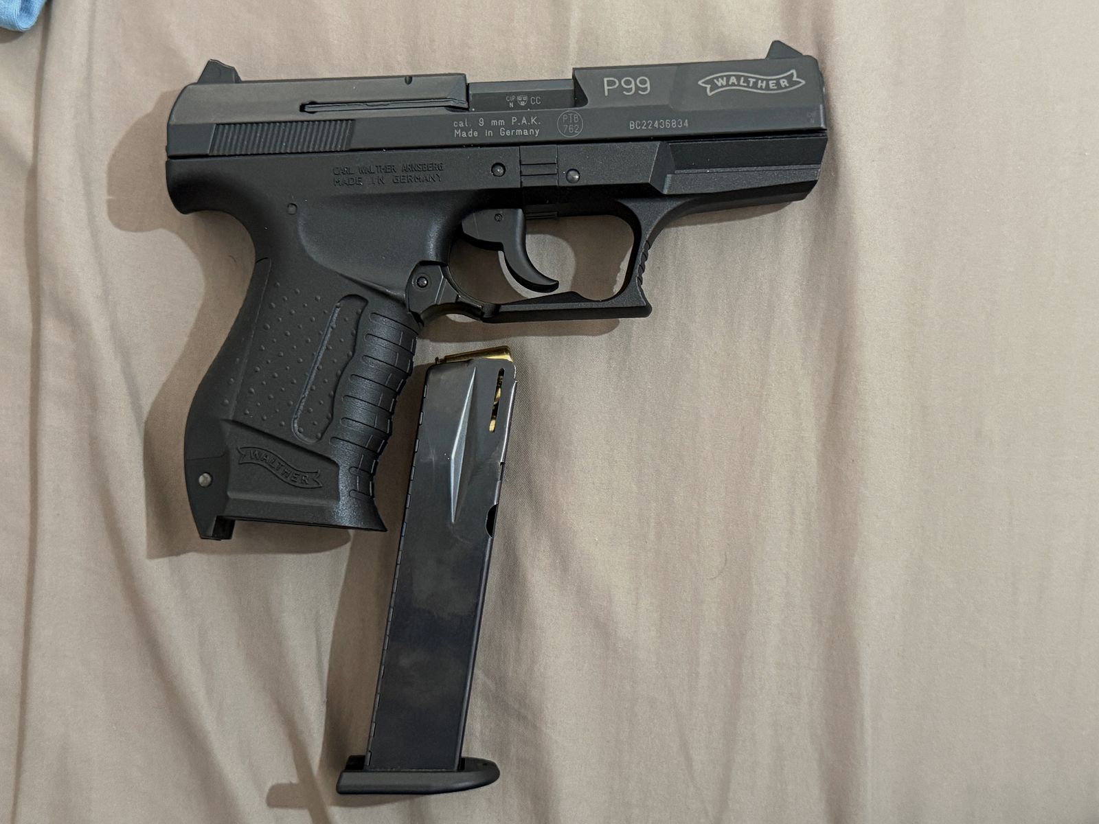 Walther P99 blank firing