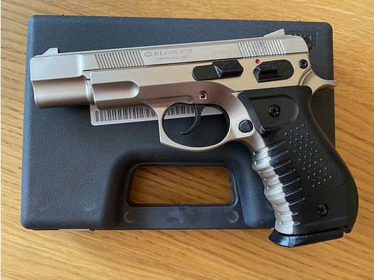 BLOW C75 Satin - 9 mm P.A.K. – pistola a salve - replica CZ-75 – spedizione in tutta l’UE
