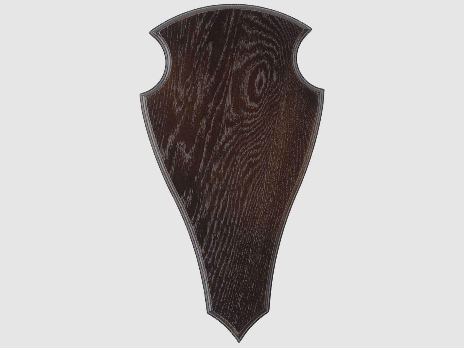 Eurohunt Geweihbrett 52x26 Eiche - Dunkel - Spitz