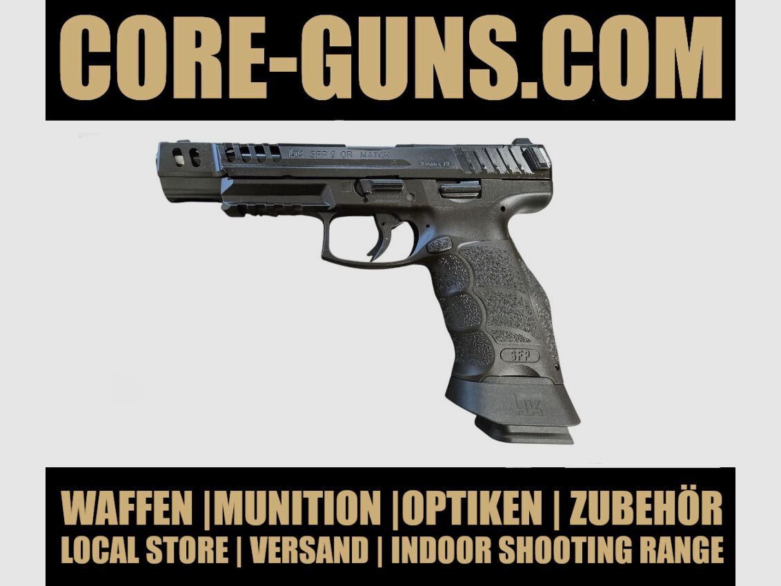 Heckler & Koch HK SFP9 MATCH OR semi-automatic pistol with push button immediately available, shipping +20€