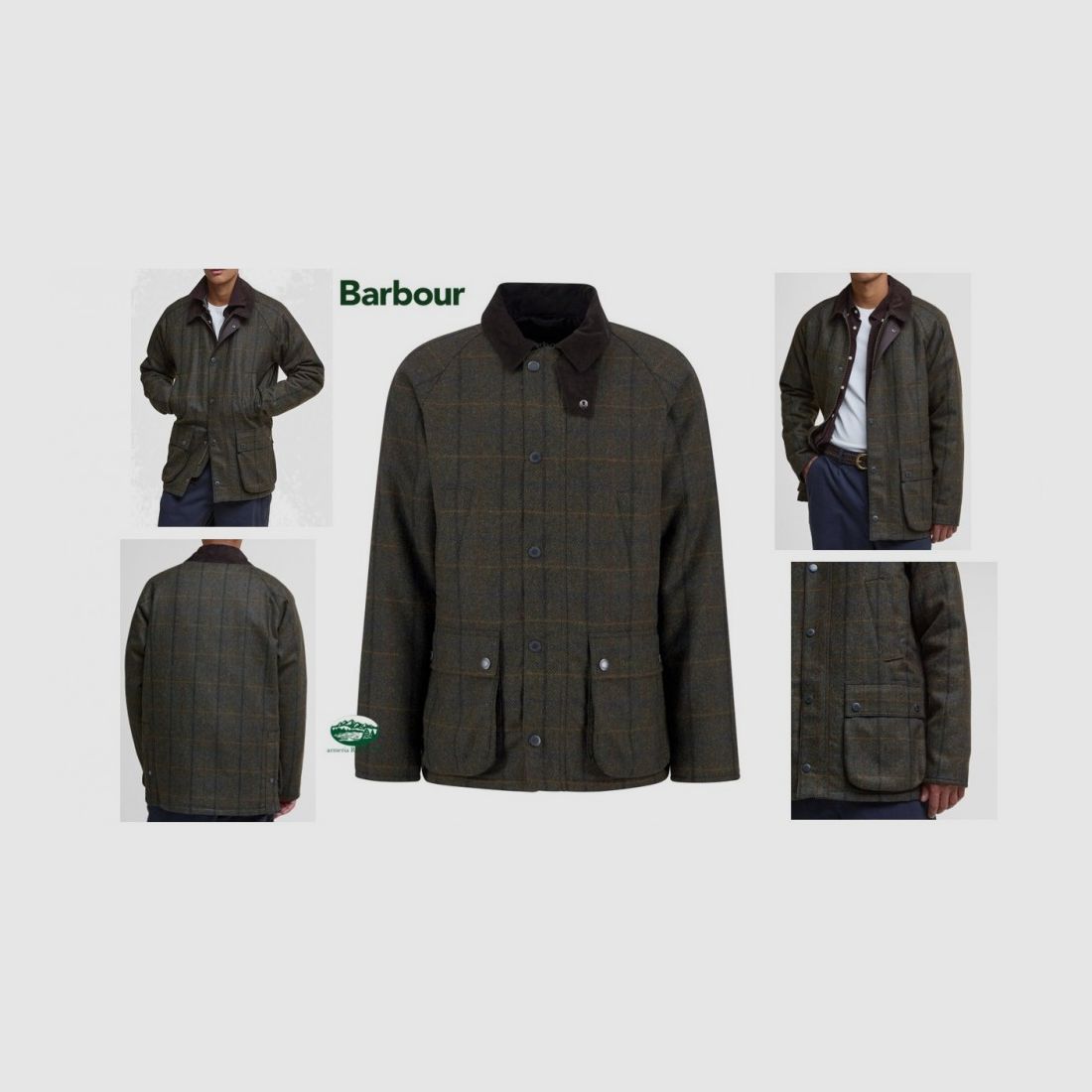 BARBOUR Bedale Wolljacke mit Karomuster