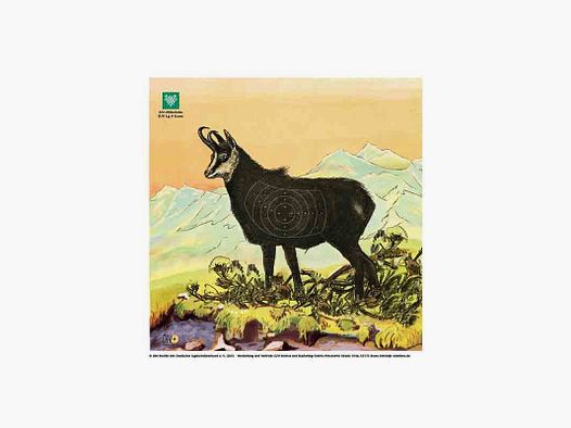 Cible de chasse pour carabine à air DJV Chamois