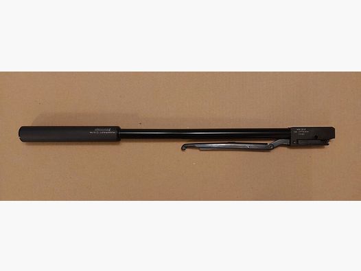 Weihrauch HW 35 K Lauf 4,5 mm ohne F mit lackierten Laufmantel, aufgeschraubten Weihrauch Schalldämpfer
