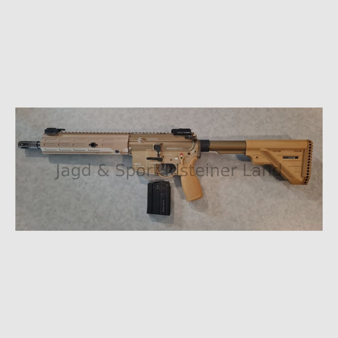 Heckler & Koch MR223-A3, LL:11"/approx 28cm, sand color, sportily approved!