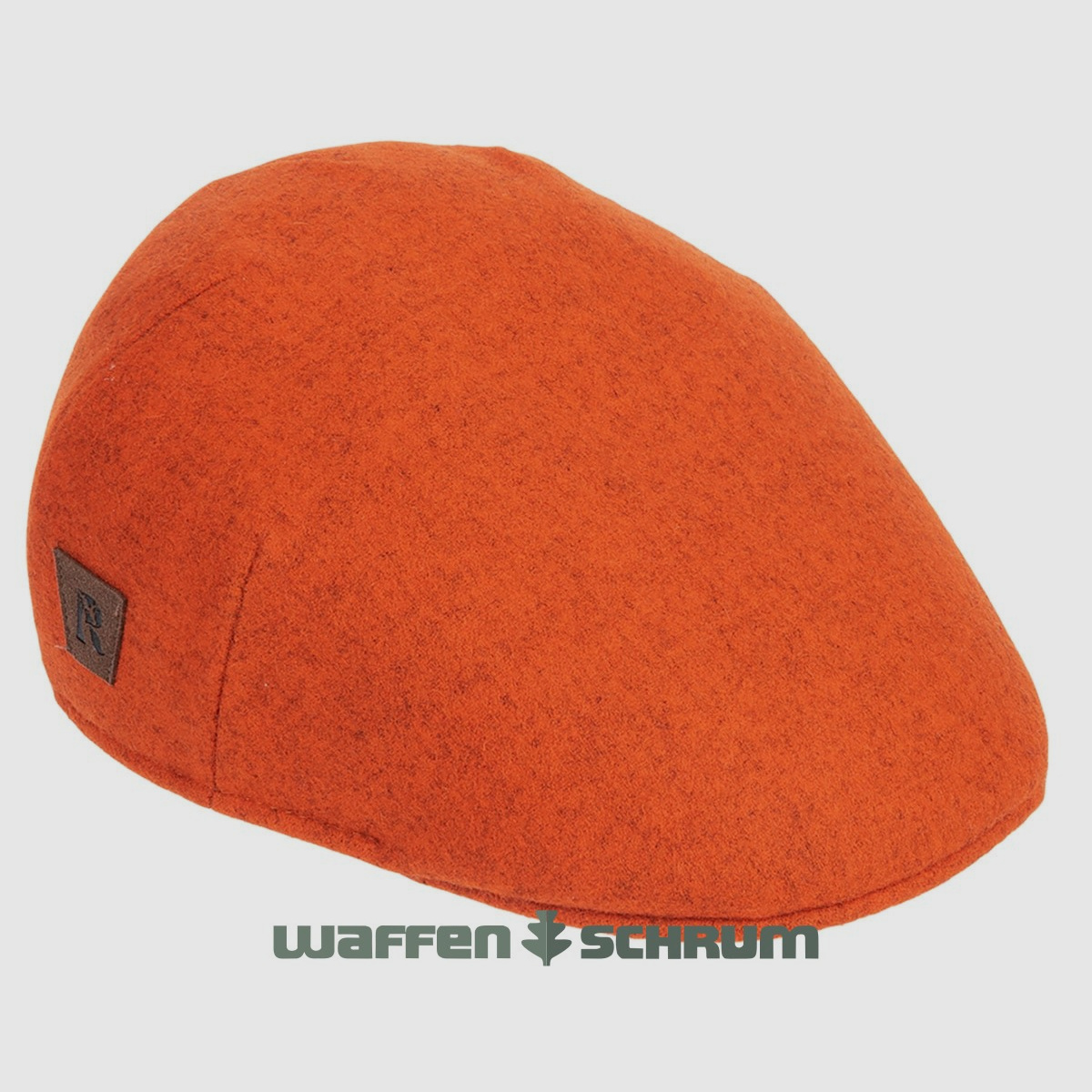 Casquette en laine vierge orange