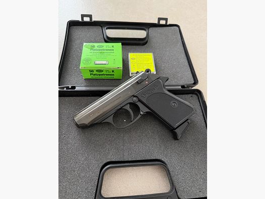 Walther PPK 8mm blank gold lettering