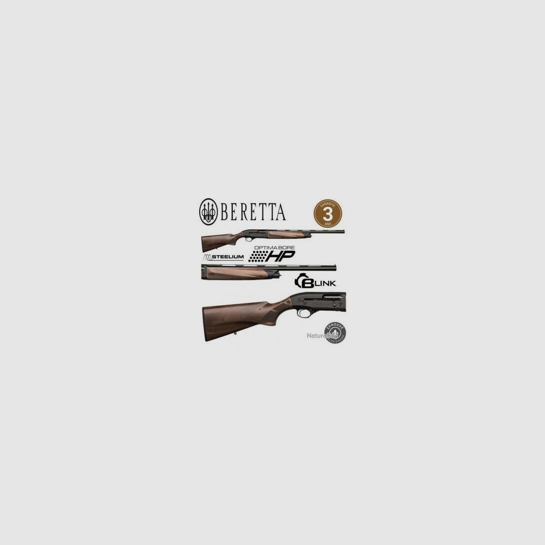 FLINTEN BERETTA 12MG A 400 LITE WOOD 71 OCHP