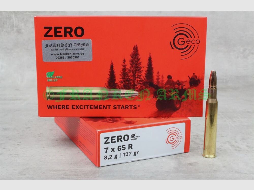 Geco Zero 7x65R 127gr. 8,2g 20 Stück Staffelpreis