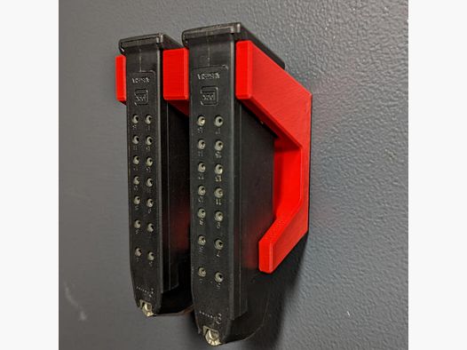 Magnetischer Glock-Magazinhalter für zweireihige .45 ACP & 10mm Auto Magazine für Waffenschrank - Zubehör für den Waffenschrank